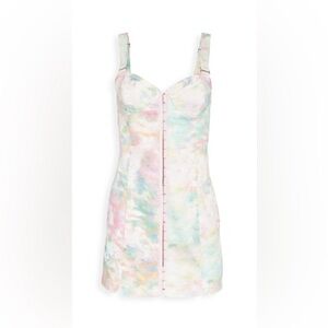For Love & Lemons Smythe Tie Dye Corset Dress Size S